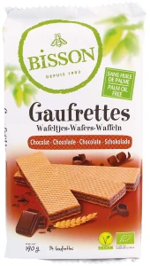 Wafelki z kremem czekoladowym BIO 190 G od BISSON