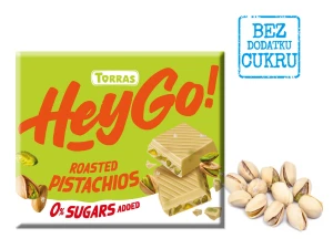 Czekolada biała z pistacjami bez dodatku cukrów bezglutenowa 60 G od TORRAS