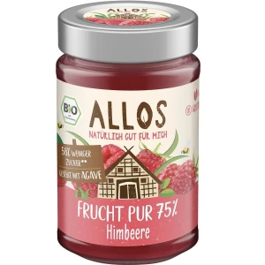 Mus malinowy (75 % owoców) bezglutenowy BIO 200 G od ALLOS