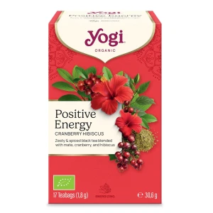 Herbatka pozytywna energia żurawina hibiskus BIO (17 x 1,8 g) 30,6 G od YOGI