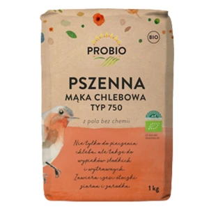 Mąka pszenna chlebowa typ 750 BIO 1 kg od PROBIO