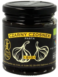 Pasta z czarnego czosnku bezglutenowa BIO 200 G od PIĘĆ PRZEMIAN