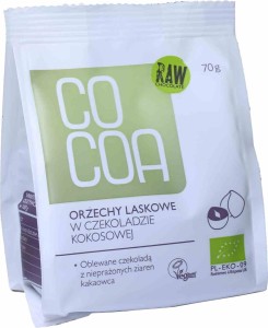 Orzechy laskowe w czekoladzie kokosowej BIO 70 g od COCOA