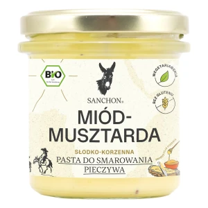 Pasta kanapkowa miód musztarda bezglutenowa BIO 135 G od SANCHON
