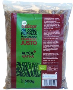 Cukier trzcinowy mascobado bezglutenowy BIO 500 g od ALTERNATIVA