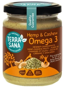 Krem OMEGA-3 z orzechów nerkowca i nasion konopi BIO 250 G od TERRASANA