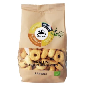 Tarallini z oliwą z oliwek extra virgin BIO 250 G od ALCE NERO