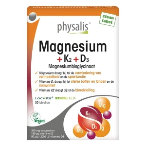 Magnez + witamina K2 i D3 30 tabletek od PHYSALIS