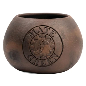 Matero z ceramiki mlekowanej hand made od YERBA MATE GREEN