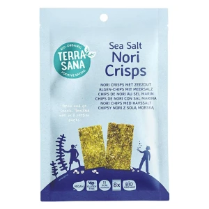 Chipsy nori z solą morską bezglutenowe BIO 16 G od TERRASANA