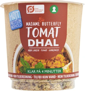 Danie błyskawiczne proteinowe dal pomidorowy BIO 60 G od MADAME BUTTERFLY