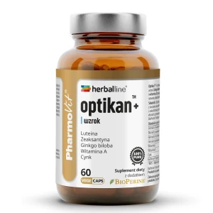 Kapsułki na wzrok optikan bezglutenowe 60 szt. od PHARMOVIT