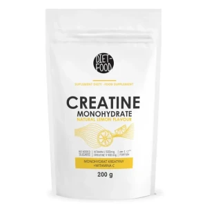 Kreatyna z witaminą C o smaku cytrynowym 200 G od DIET FOOD