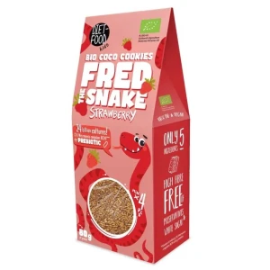 Ciastka błonnikowe kokosowe z truskawkami BIO 80 G od DIET FOOD