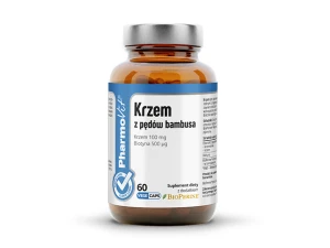 Krzem organiczny z pędów bambusa z BIOtyną bezglutenowy 60 kapsułek od PHARMOVIT