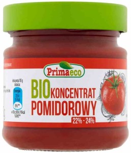 Koncentrat pomidorowy 22%~ 24% BIO 185 g od PRIMAECO