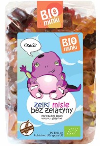 Żelki misie bez żelatyny bezglutenowe BIO 400 g od BIOMINKI