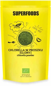 Chlorella w proszku (glony) BIO 200 g - BIO PLANET