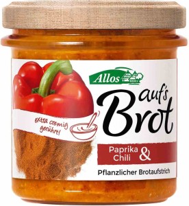 Pasta kremowa z papryką i chili bezglutenowa BIO 140 g od ALLOS