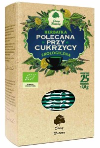 Herbatka polecana przy cukrzycy BIO (25 x 2 g) 50 g od DARY NATURY