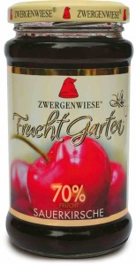 Mus wiśniowy (70 % owoców) bezglutenowy BIO 225 g od ZWERGENWIESE