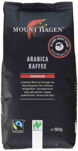 Kawa mielona arabica 100 % fair trade BIO 500 g od MOUNT HAGEN