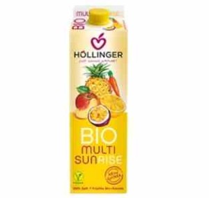 Sok wieloowocowy z sokiem z marchwi sunrise BIO 1 l od HOLLINGER