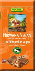 Czekolada kuwertura z nadzieniem pralinowym nirwana BIO 100 g od RAPUNZEL