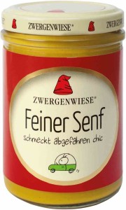 Musztarda delikatesowa bezglutenowa BIO 160 ml od ZWERGENWIESE