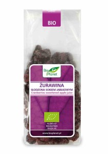 Żurawina słodzona sokiem jabłkowym BIO 100 g od BIO PLANET