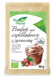 Budyń o smaku czekoladowym z żurawiną BIO 40 g od BIO PLANET