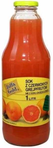 Sok z czerwonych grejpfrutów BIO 1 l od JAFFA GOLD