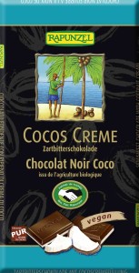 Czekolada gorzka z nadzieniem kokosowym fair trade BIO 100 g od RAPUNZEL
