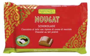 Czekolada mleczna z nadzieniem nugatowym fair trade BIO 100 g od RAPUNZEL