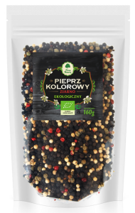 Pieprz kolorowy ziarno (uzupełnienie) BIO 160 g od DARY NATURY