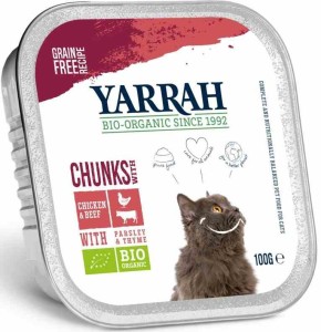 Kawałki kurczaka i wołowiny BIO 100 g od YARRAH