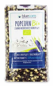 Ziarna popcornu z niebieskiej kukurydzy bezglutenowe BIO 350 g - BLUECORN