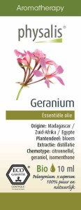 Olejek eteryczny pelargonia (geranium) ECO 10 ml od PHYSALIS