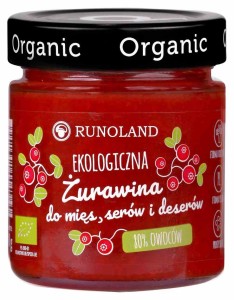 Żurawina do mięs, serów i deserów BIO 200 g od RUNOLAND