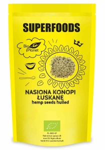 Nasiona konopi łuskane BIO 200 g od BIO PLANET