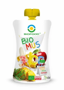 Mus ananasowo bananowo jabłkowy bezglutenowy BIO 90 g od BIO FOOD