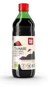 Sos sojowy tamari 50 % mniej soli bezglutenowy BIO 500 ml od LIMA