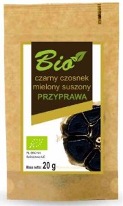Czarny czosnek mielony suszony BIO 20 g od PRZETWORY Z NATURY
