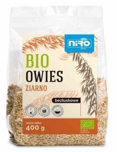Owies ziarno bezłuskowe BIO 400 g od NIRO