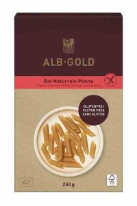 Makaron (ryżowy razowy) penne bezglutenowy BIO 250 g od ALB GOLD