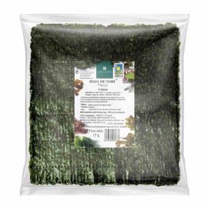 Algi nori prażone do sushi BIO 15 g od PORTO MUINOS