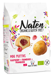 Mini muffinki z nadzieniem malinowym bezglutenowe BIO 200 g od NATEN