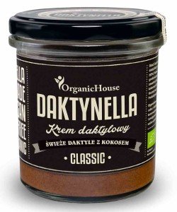 Krem kokosowo daktylowy classic bezglutenowy BIO 280 g od ORGANIC HOUSE