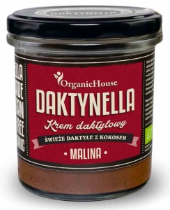 Krem kokosowo daktylowy malina bezglutenowy BIO 280 g od ORGANIC HOUSE