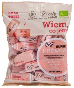 Krówki o smaku toffi bezglutenowe BIO 150 g od ME GUSTO